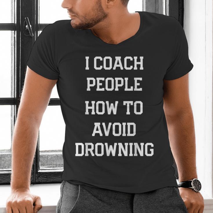 HILARIOUS TEACHER QUOTE SWIMMING COACH SWIM INSTRUCTOR Men's V-Neck T-Shirt HILARIOUS TEACHER QUOTE SWIMMING COACH SWIM INSTRUCTOR Men's V-Neck T-Shirt