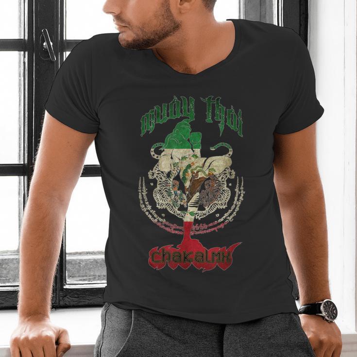 Mexico Muay Thai Men's V-Neck T-Shirt