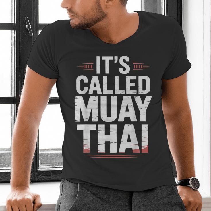 Muay Thai Condition Humor Lifestyle Identity Training Men's V-Neck T-Shirt
