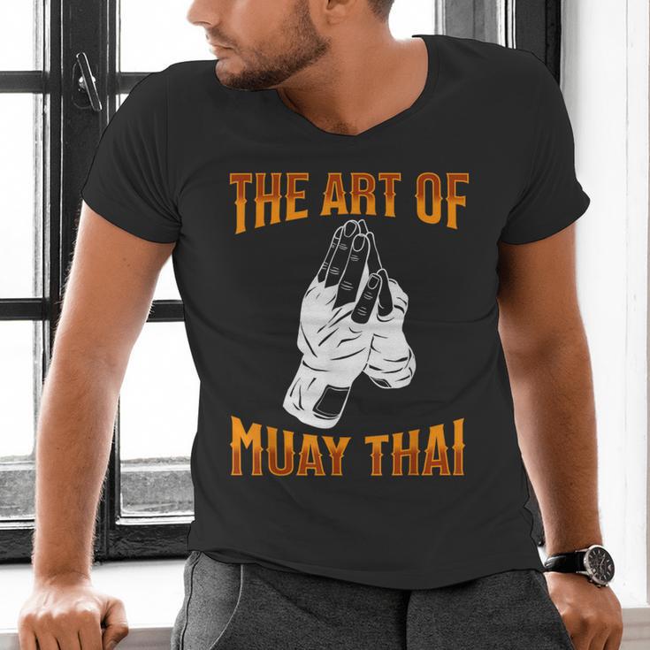 Muay Thai Fighter The Art Of Muay Thai Men's V-Neck T-Shirt