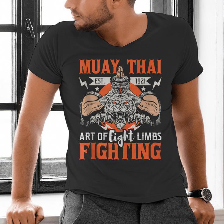 Muay Thai Fighting MMA Thai Boxing Mixed Martial Arts Men's V-Neck T-Shirt Muay Thai Fighting MMA Thai Boxing Mixed Martial Arts Men's V-Neck T-Shirt