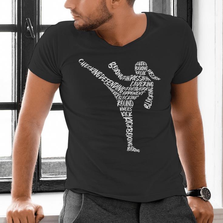 Muay Thai Martial Arts Typography Kickboxer Girls Kickboxing Men's V-Neck T-Shirt Muay Thai Martial Arts Typography Kickboxer Girls Kickboxing Men's V-Neck T-Shirt