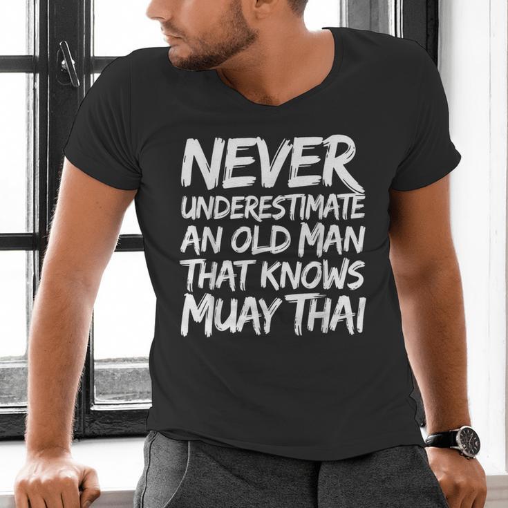 Muay Thai For Men Boys Dad Mixed Martial Arts Men's V-Neck T-Shirt Muay Thai For Men Boys Dad Mixed Martial Arts Men's V-Neck T-Shirt
