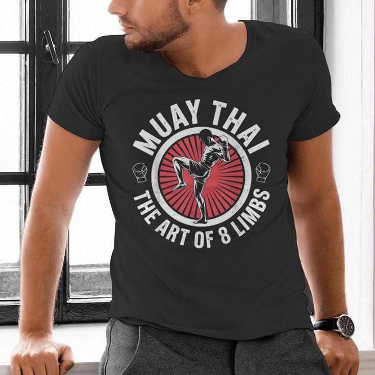 Muay Thai For Men Women Kids Mixed Martial Arts Men's V-Neck T-Shirt