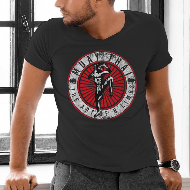 Muay Thai Men's V-Neck T-Shirt