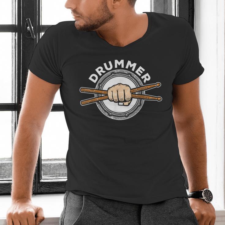 Percussion Drum Sticks Drummer Quote Drum Kit T-Shirt Men's V-Neck T-Shirt Percussion Drum Sticks Drummer Quote Drum Kit T-Shirt Men's V-Neck T-Shirt