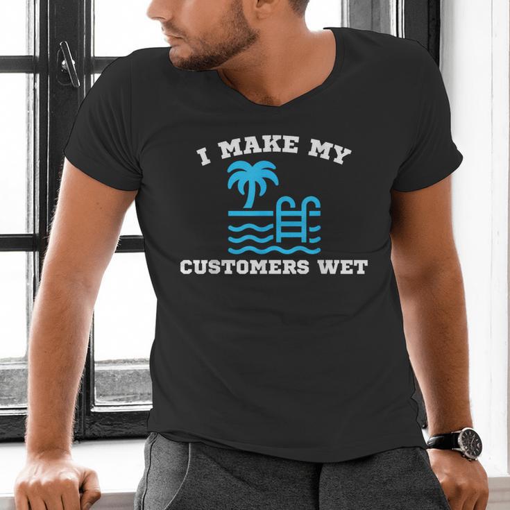 Pool Boy For Swimming Pool Service Guy Men's V-Neck T-Shirt Pool Boy For Swimming Pool Service Guy Men's V-Neck T-Shirt