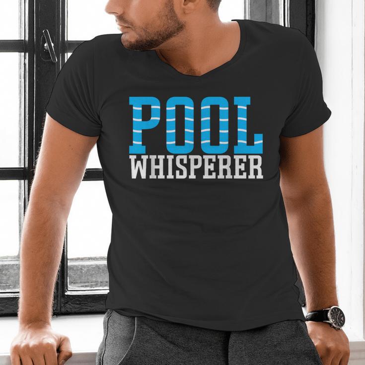 Pool Guy Pool Whisperer Boy Men Swimming Pool Men's V-Neck T-Shirt Pool Guy Pool Whisperer Boy Men Swimming Pool Men's V-Neck T-Shirt