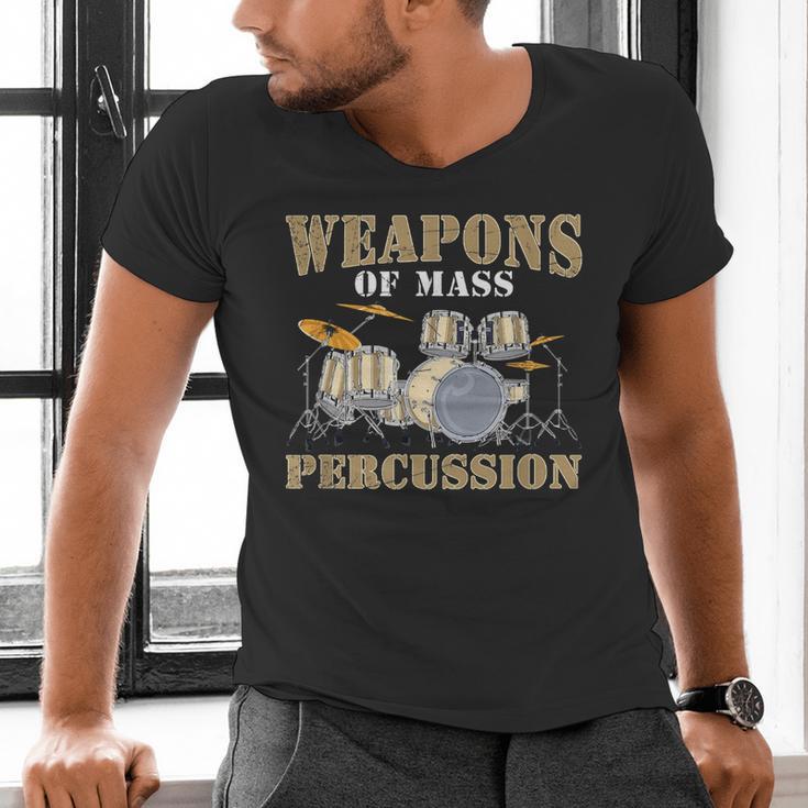Rock Band Musical Instrument Drum Kit Men's V-Neck T-Shirt Rock Band Musical Instrument Drum Kit Men's V-Neck T-Shirt