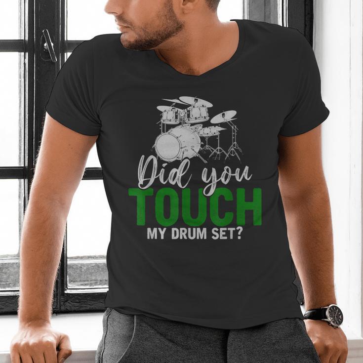Rock Musical Instrument Band Drummer Drum Kit Men's V-Neck T-Shirt Rock Musical Instrument Band Drummer Drum Kit Men's V-Neck T-Shirt