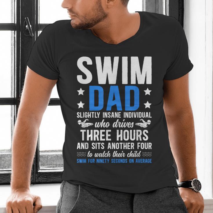 Swim Dad Definition Dad Of A Swimmer Father Swimming Dad Men's V-Neck T-Shirt Swim Dad Definition Dad Of A Swimmer Father Swimming Dad Men's V-Neck T-Shirt