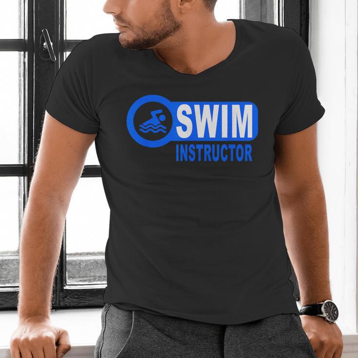 Swim Instructor Swimming Teacher Classes Men's V-Neck T-Shirt Swim Instructor Swimming Teacher Classes Men's V-Neck T-Shirt