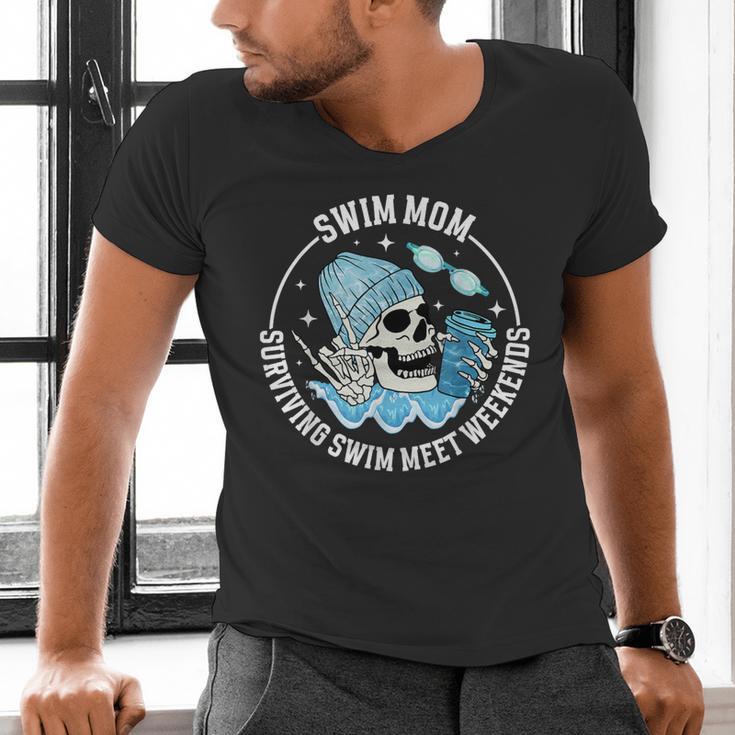 Swim Meets Swim Mom Of A Swimmer Mom Swim Mama Swimming Mom Men's V-Neck T-Shirt Swim Meets Swim Mom Of A Swimmer Mom Swim Mama Swimming Mom Men's V-Neck T-Shirt