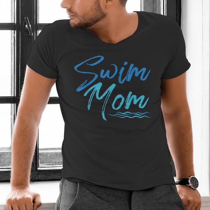 Swim Mom Swimming Cute Men's V-Neck T-Shirt Swim Mom Swimming Cute Men's V-Neck T-Shirt