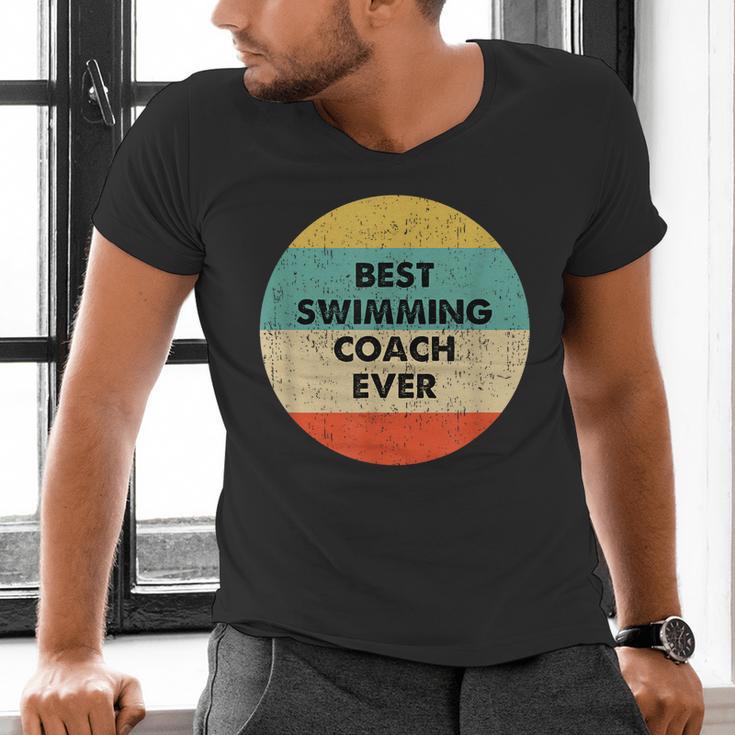 Swimming Coach Men's V-Neck T-Shirt Swimming Coach Men's V-Neck T-Shirt