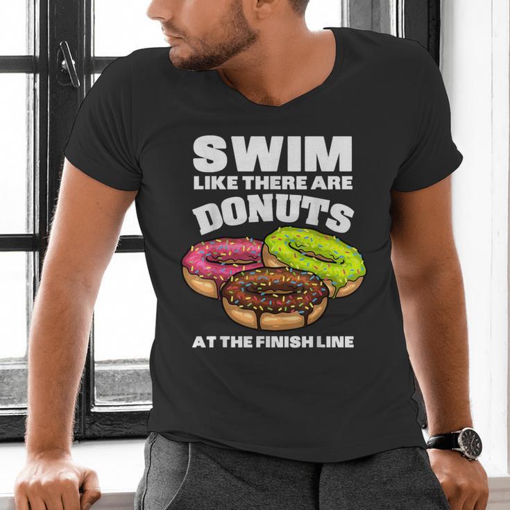 Swimming Donut Men Women Swimmer Sports Athlete Men's V-Neck T-Shirt