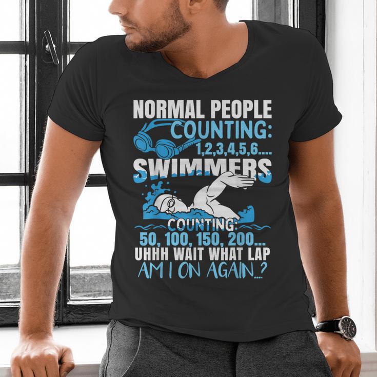 Swimming Humor Swim Men's V-Neck T-Shirt Swimming Humor Swim Men's V-Neck T-Shirt