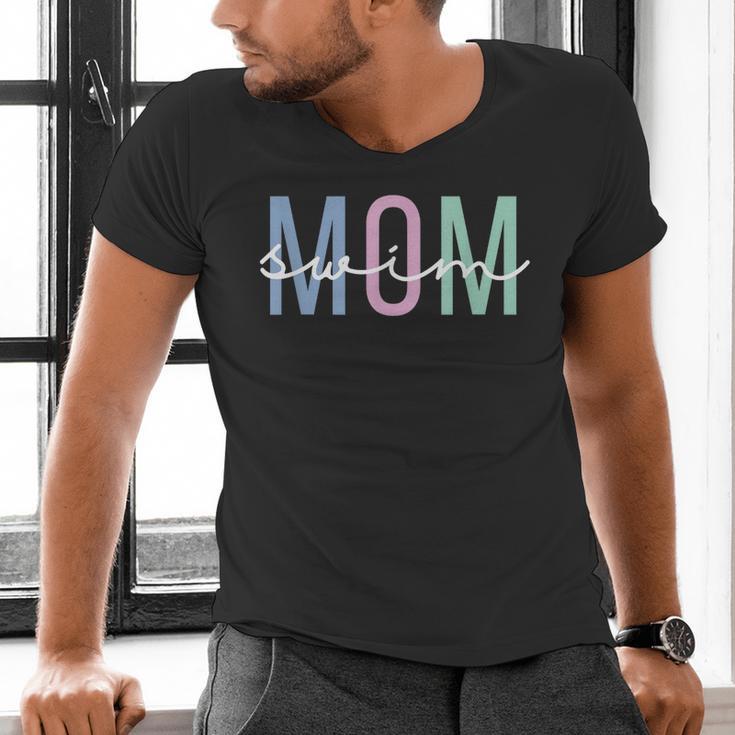 Swimming Sport Ideas For Everybody Women's Swim Mom Swim Team Swimmers Mother Men's V-Neck T-Shirt Swimming Sport Ideas For Everybody Women's Swim Mom Swim Team Swimmers Mother Men's V-Neck T-Shirt