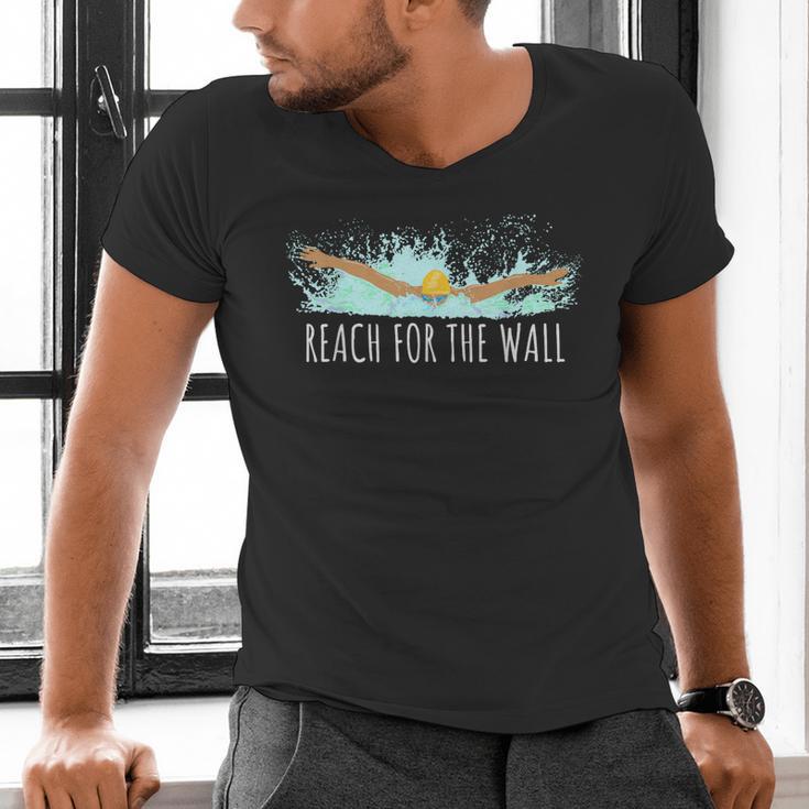 Swimming Swim Team Gear For a Swimmer Quote Saying Men's V-Neck T-Shirt