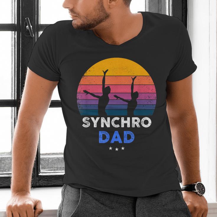 Synchronized Swimming Synchro Dad Men's V-Neck T-Shirt Synchronized Swimming Synchro Dad Men's V-Neck T-Shirt