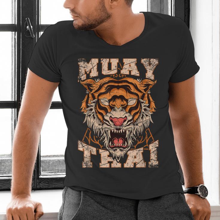 Tiger Asia Ninja Muay Thai Men's V-Neck T-Shirt