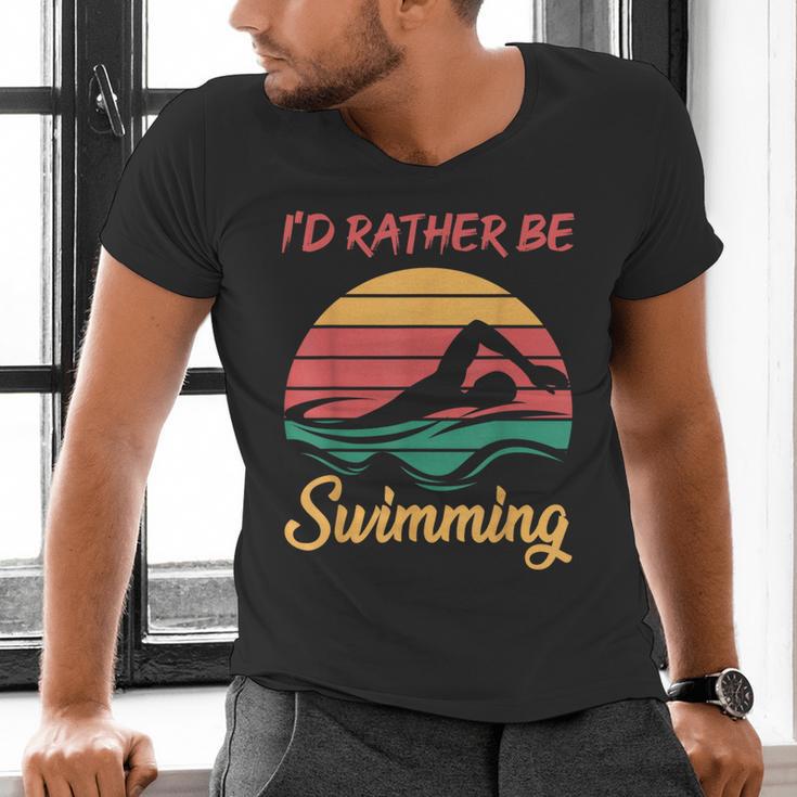 Water Rat Water Sports Hobby Swimming Club Swimming Men's V-Neck T-Shirt
