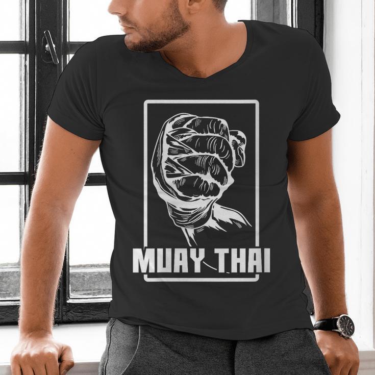 Women's Muay Thai Boxing Arm Men's V-Neck T-Shirt Women's Muay Thai Boxing Arm Men's V-Neck T-Shirt