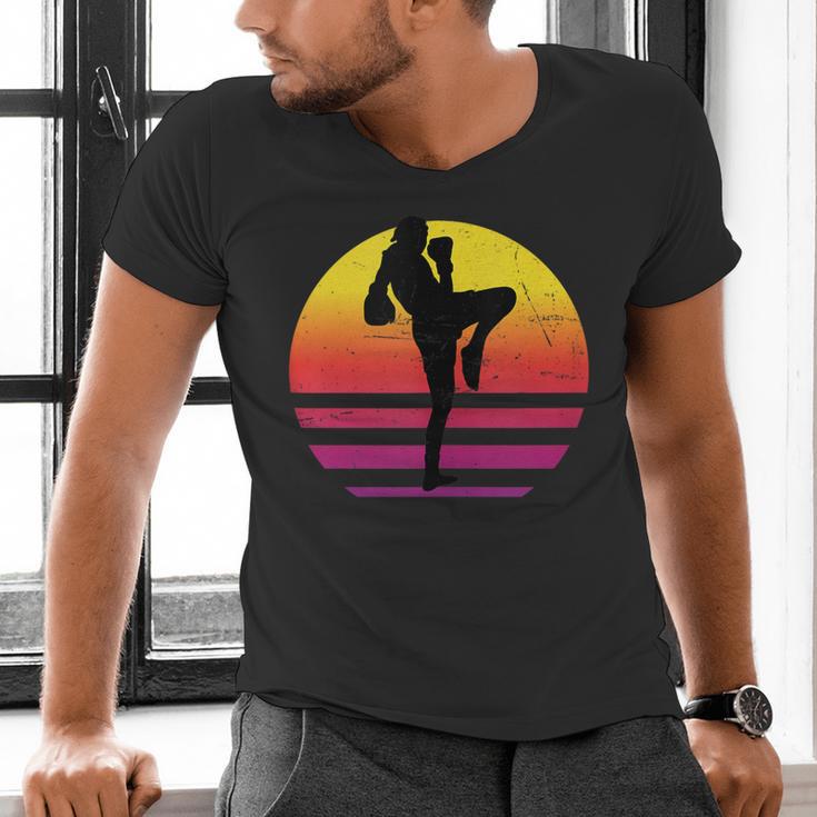 Women's Thai Boxer Thai Boxing Muay Thai Men's V-Neck T-Shirt Women's Thai Boxer Thai Boxing Muay Thai Men's V-Neck T-Shirt