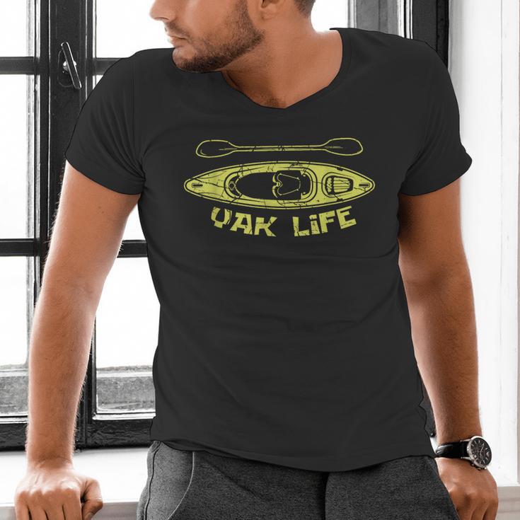 Yak Life Kayaker Or Canoeist Men's V-Neck T-Shirt Yak Life Kayaker Or Canoeist Men's V-Neck T-Shirt