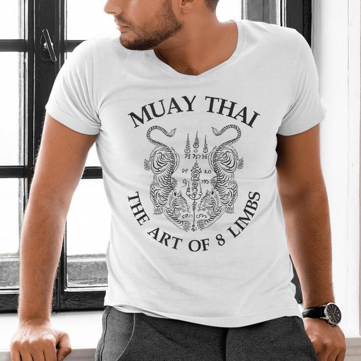 The Art Of 8 Limbs Muay Thai Men's V-Neck T-Shirt The Art Of 8 Limbs Muay Thai Men's V-Neck T-Shirt