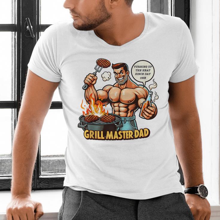 BBQ Dad Tee Grill Is Hot My Opinions Present Apparel Men's V-Neck T-Shirt BBQ Dad Tee Grill Is Hot My Opinions Present Apparel Men's V-Neck T-Shirt