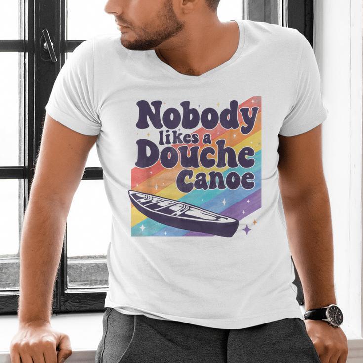 Don’t Be a Douche Canoe Saying Men's V-Neck T-Shirt
