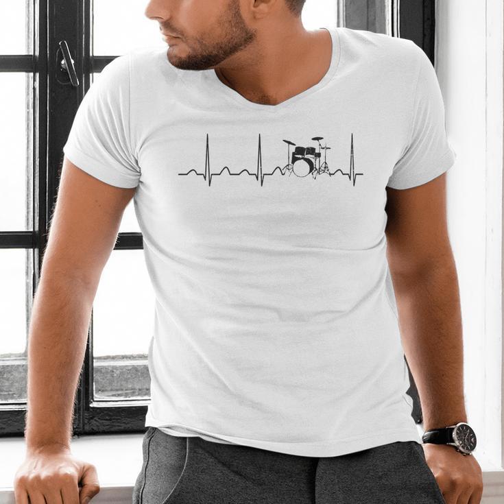 Drum Kit Set Drummer Sweatshirt Men's V-Neck T-Shirt Drum Kit Set Drummer Sweatshirt Men's V-Neck T-Shirt