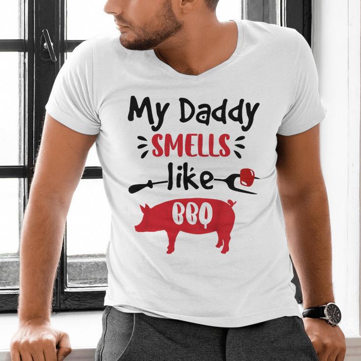 Kids My Daddy Smells Like BBQ Grilling Dad BBQ Dad Master Grill Men's V-Neck T-Shirt Kids My Daddy Smells Like BBQ Grilling Dad BBQ Dad Master Grill Men's V-Neck T-Shirt