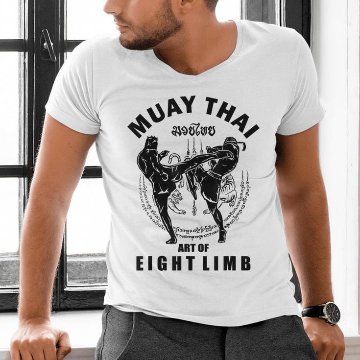 Muay Thai Art Of Eight Limb Men's V-Neck T-Shirt