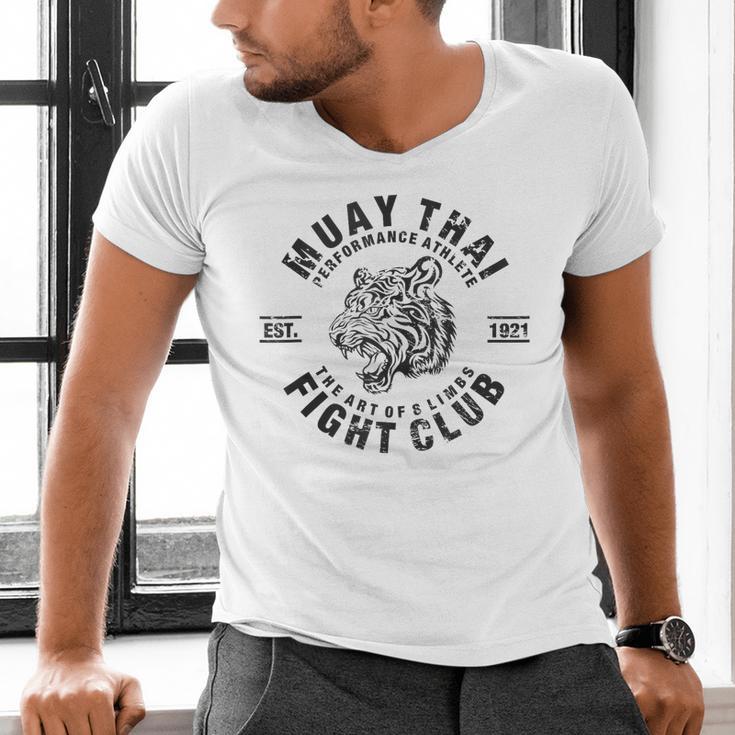 Muay Thai Kickboxing Eight Art MMA Men's V-Neck T-Shirt