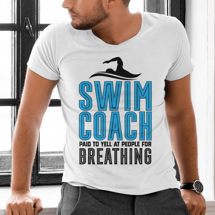 Swim Coach Swimmer Coach Swimming Coach Men's V-Neck T-Shirt Swim Coach Swimmer Coach Swimming Coach Men's V-Neck T-Shirt