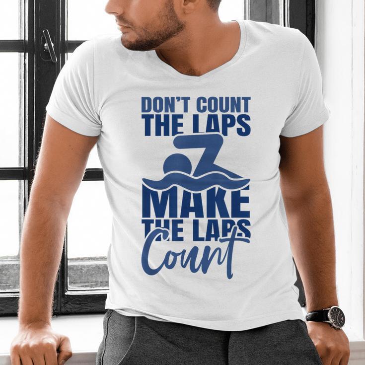 Swimmer Saying Swimming Motivation Professional Swimmer Men's V-Neck T-Shirt