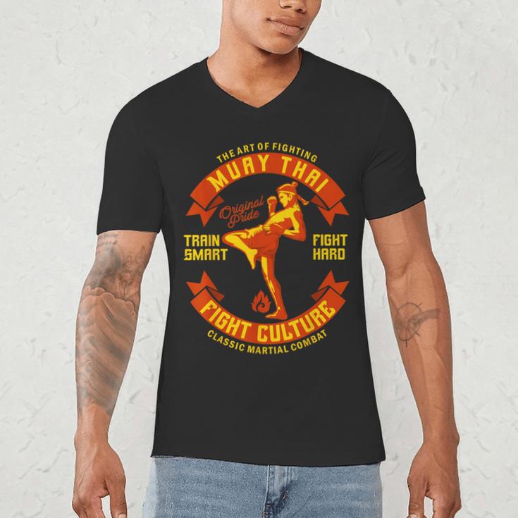 The Art Of Fighting Culture Muay Thai Men's V-Neck T-Shirt