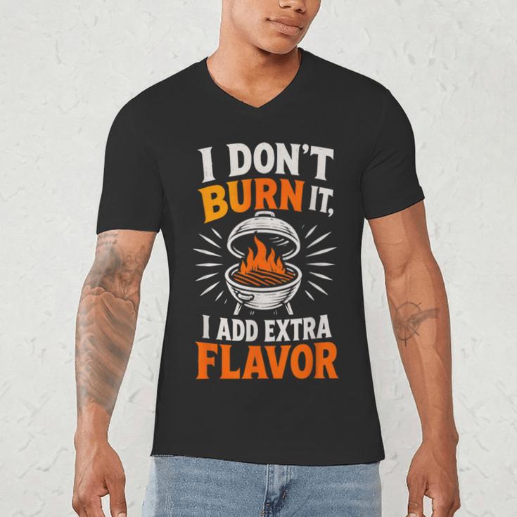 Backyard Pitmaster Father BBQ Dad Griller Men's V-Neck T-Shirt
