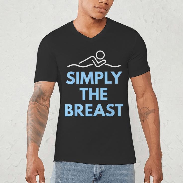 Breaststroke Swimming SwimmerShirt Men's V-Neck T-Shirt
