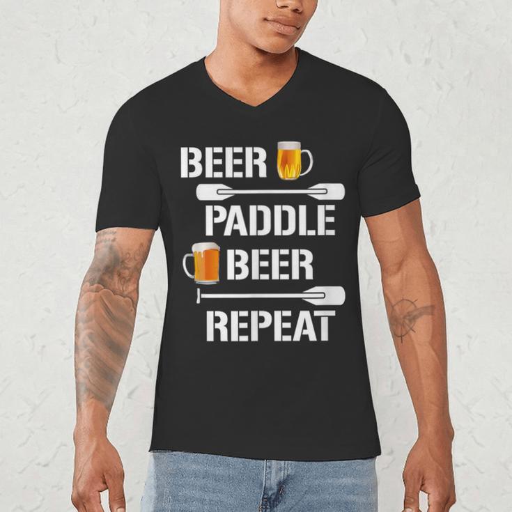 Canoe Kayak Tees Beer Paddle Repeat T-Shirt Men's V-Neck T-Shirt Canoe Kayak Tees Beer Paddle Repeat T-Shirt Men's V-Neck T-Shirt