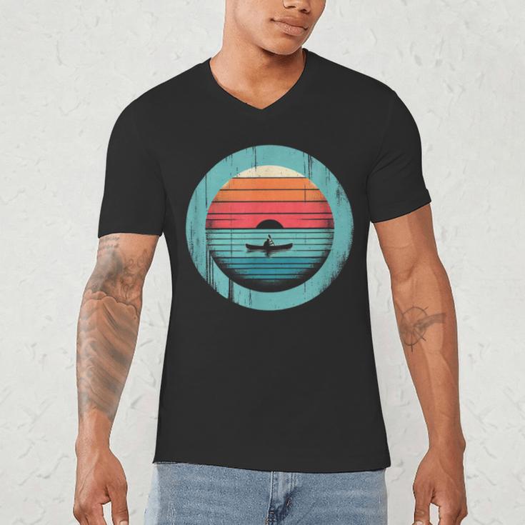 Canoe Sunset Men's V-Neck T-Shirt