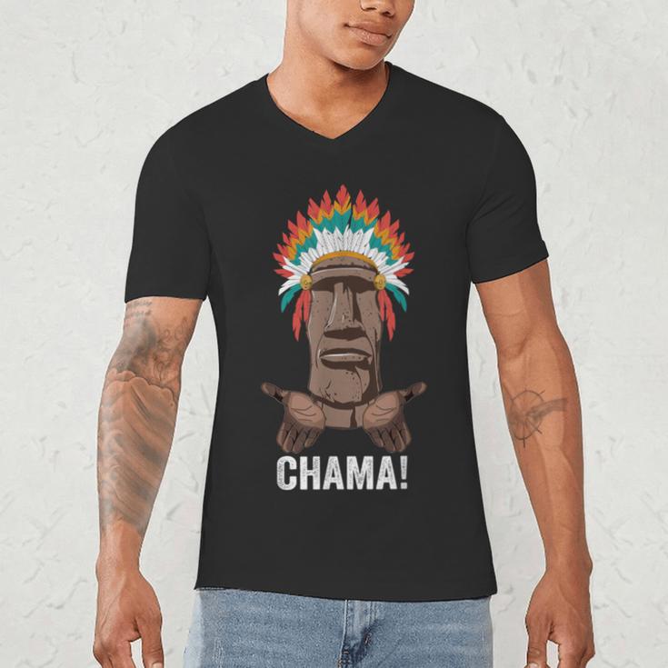 Chama Paotan MMA Fan JJB Boxing Muay Thai Kickboxing Men's V-Neck T-Shirt