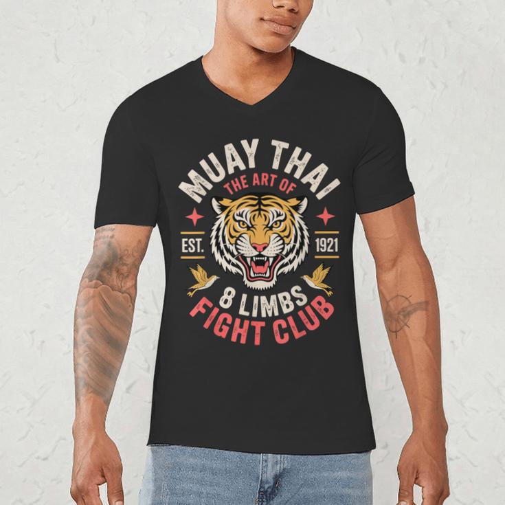 Cool Muay Thai Art For Men Women Kickboxer MMA Muay Thai Men's V-Neck T-Shirt Cool Muay Thai Art For Men Women Kickboxer MMA Muay Thai Men's V-Neck T-Shirt