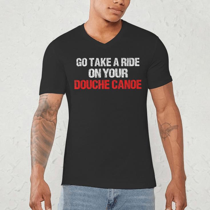 Douche Canoe Vulgar Profanity T-Shirt Men's V-Neck T-Shirt