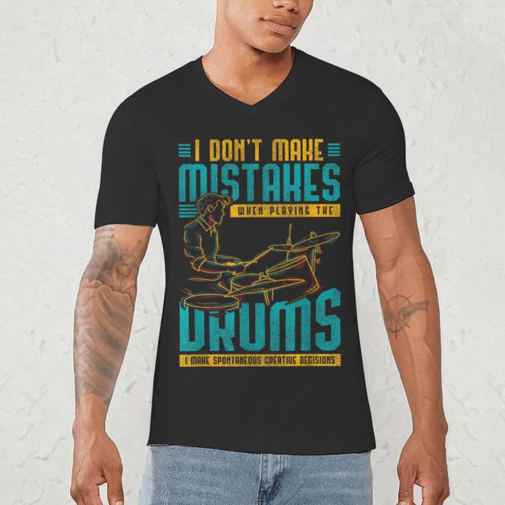 Drummer Drummer Drum Kit Men's V-Neck T-Shirt Drummer Drummer Drum Kit Men's V-Neck T-Shirt