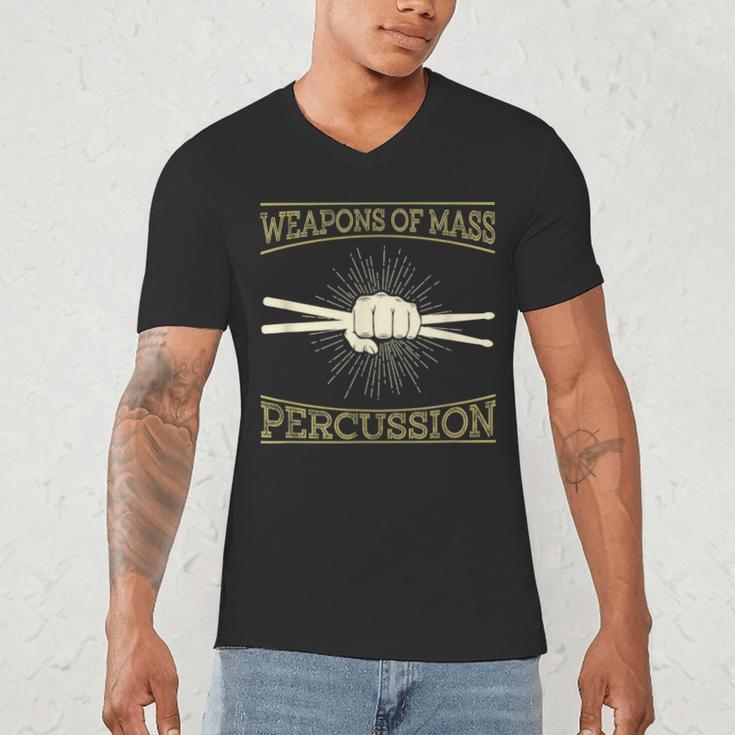 Drummer Music Drum Kit Men's V-Neck T-Shirt Drummer Music Drum Kit Men's V-Neck T-Shirt