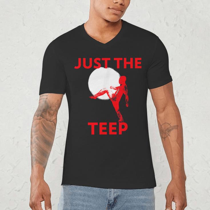 Just The Teep MMA Muay Thai Kick Jiu-Jitsu Fighting Men's V-Neck T-Shirt