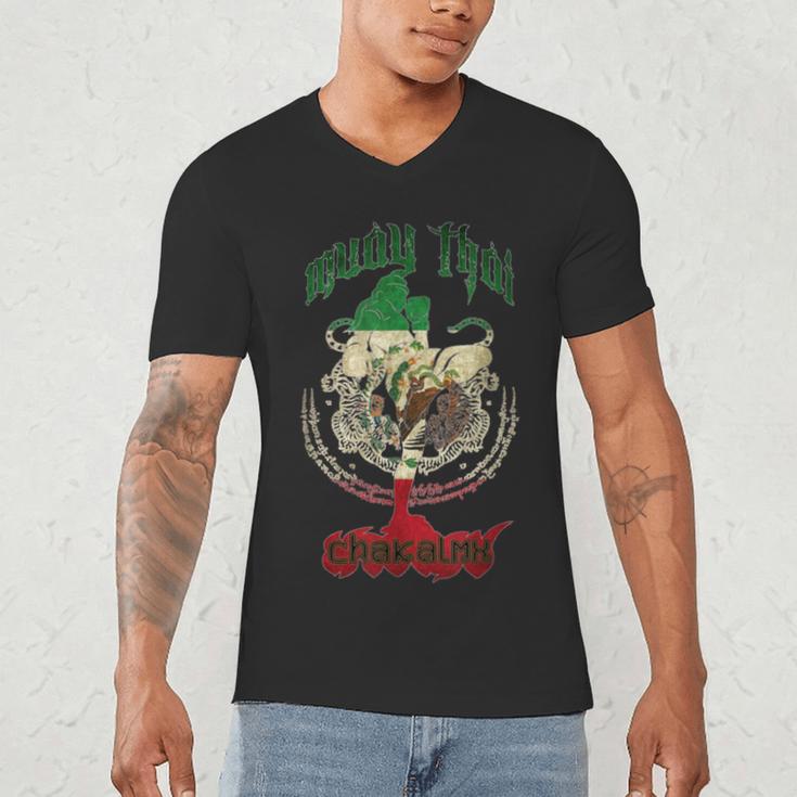 Mexico Muay Thai Men's V-Neck T-Shirt